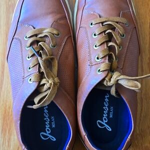 Jousen (Milan) Mens Shoes Size US 10.5 Carmel Brown/Cognac